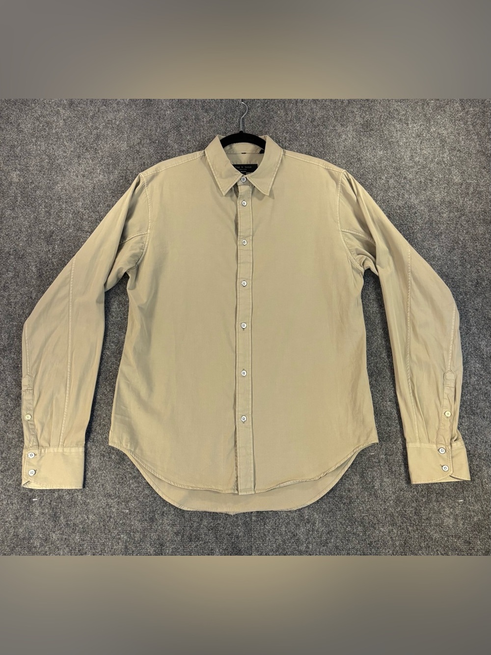Rag & Bone Long Sleeve Button Down Light Gray Men’s Size Medium